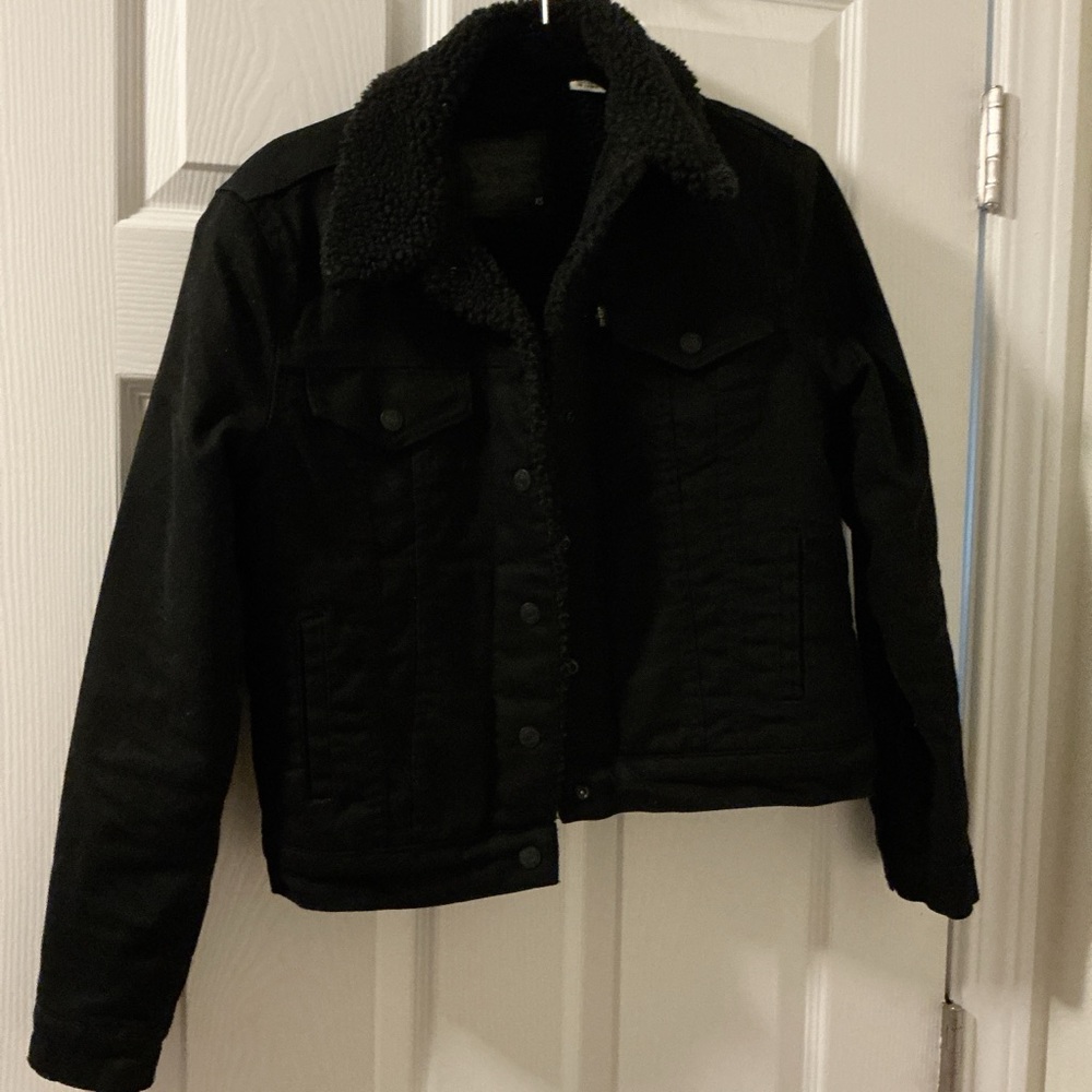 Levi's Black Fleece-Lined Jacket